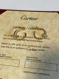Cercei Cartier Cui Aur 750 cu diamante