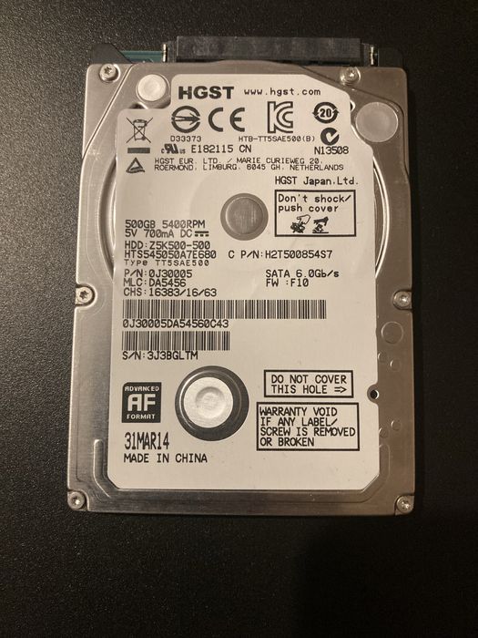 Hard laptop 500gb