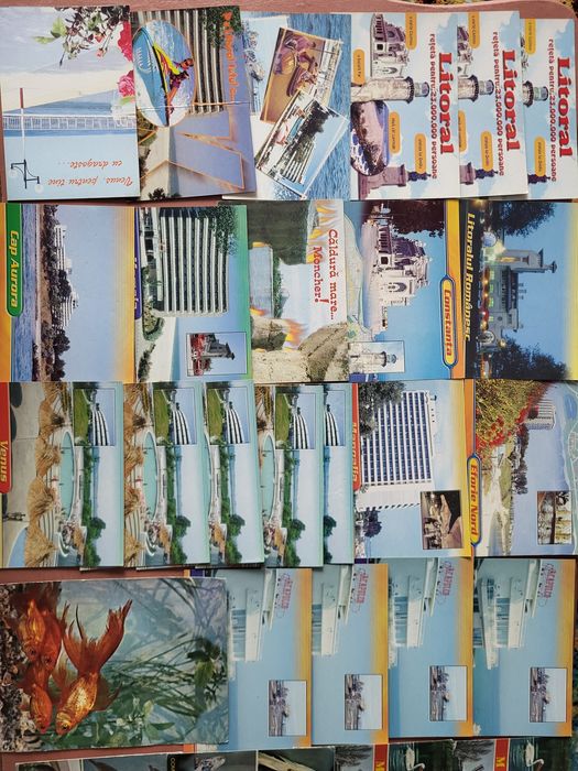 Lot 135 cărți poștale tematici diverse, 1970-1980, alb-negru și color