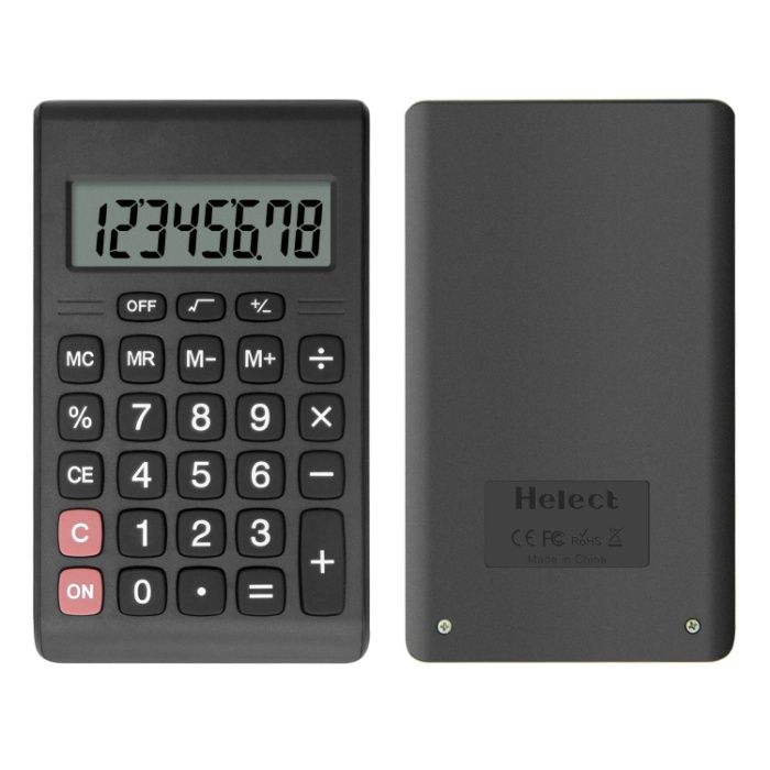 Calculator de buzunar, Helect, compact standard, portabil H1007 scoala