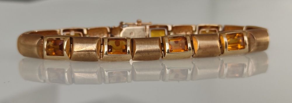 Bratara aur 14k cu citrine 23gr
