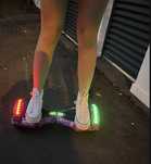 Hoverbord galaxy cu luminite schimbatoare