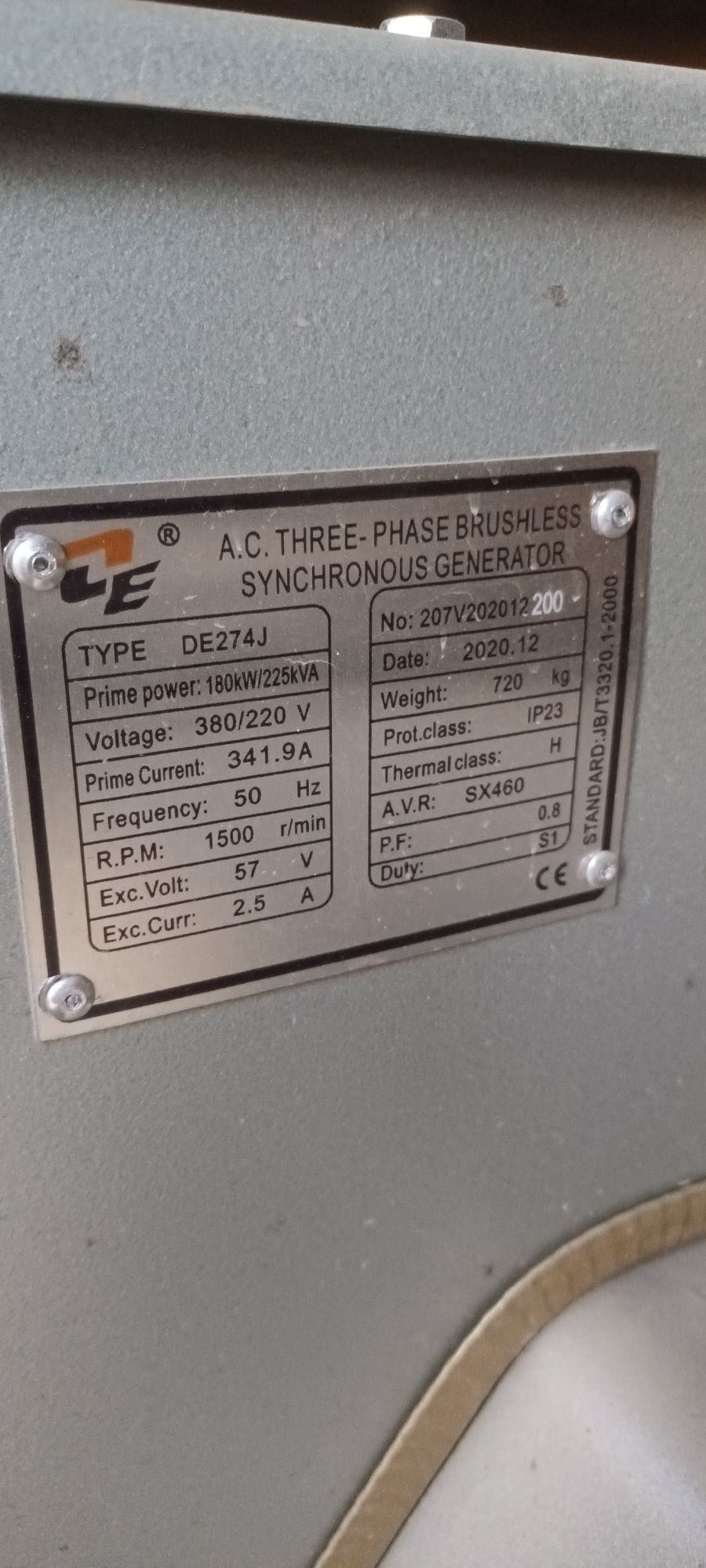 Generator curent DELLENT diesel kva225