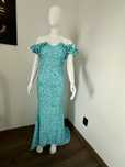 Rochie lunga eleganta ocazie eveniment seara pe umeri S