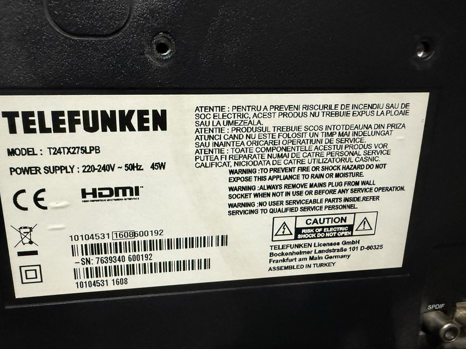 Televizor diagonala 63 cm ca nou