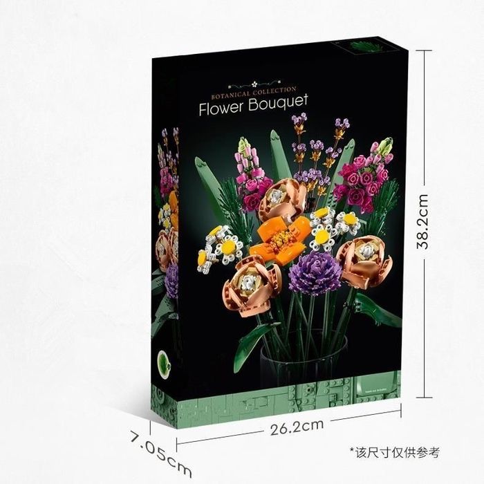 Лего цветы букет 756 деталей
