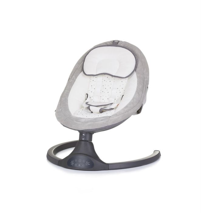 CHIPOLINO Електрическа бебешка люлка - шезлонг BRIDA ГРАНИТ