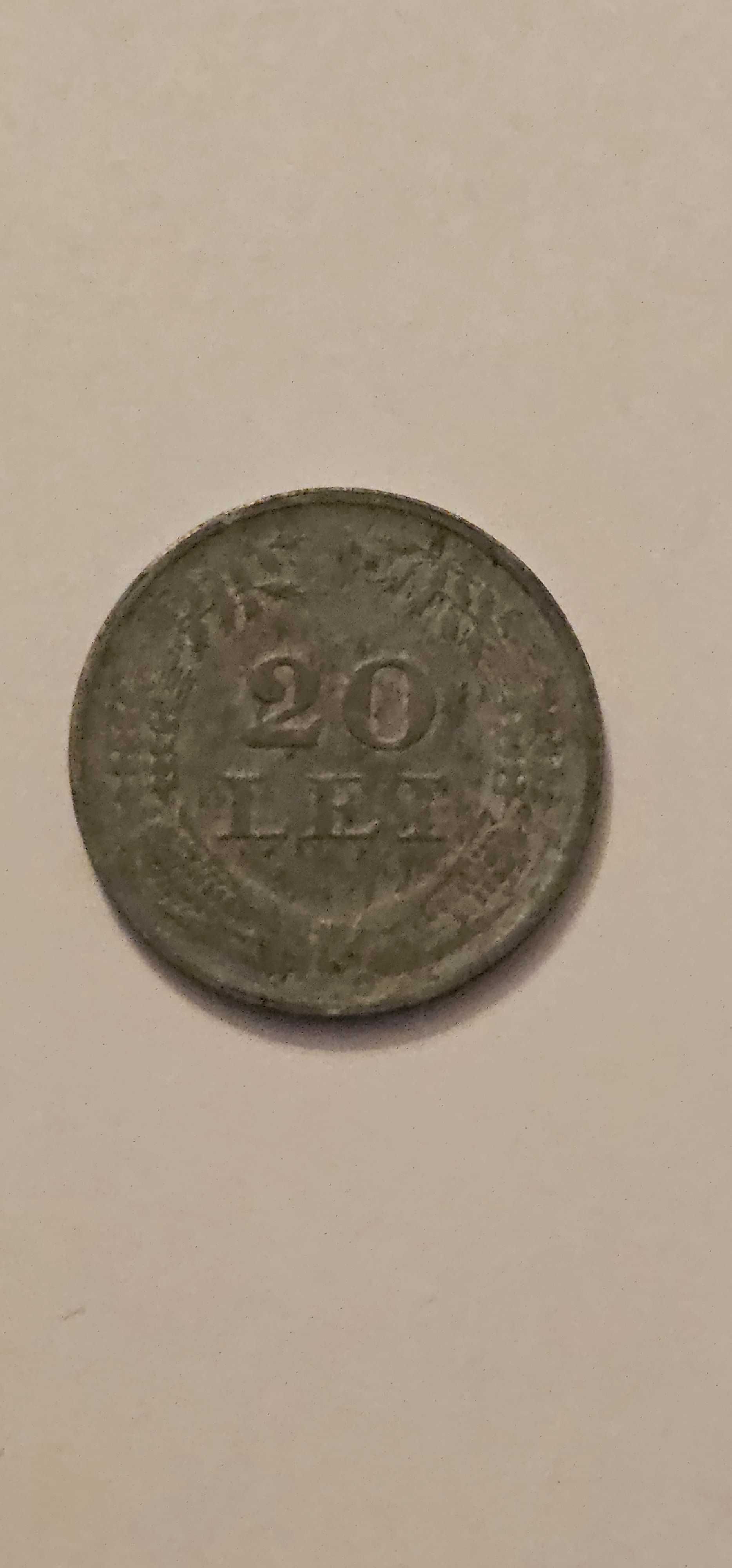 Moneda 20 Lei 1943 - Regatul Romaniei