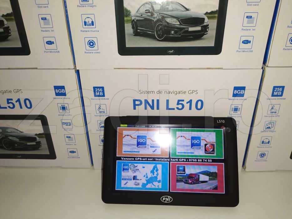 Gps PNI L510"-harti camion+auto+toata europa-PREFERABIL AUTOSTRAZI