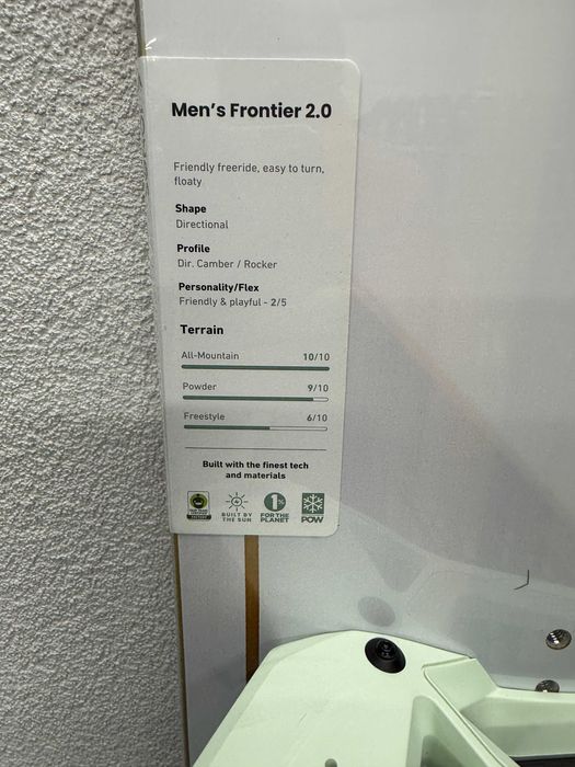 placa noua snowboard jones frontier 2.0 wide L164cm