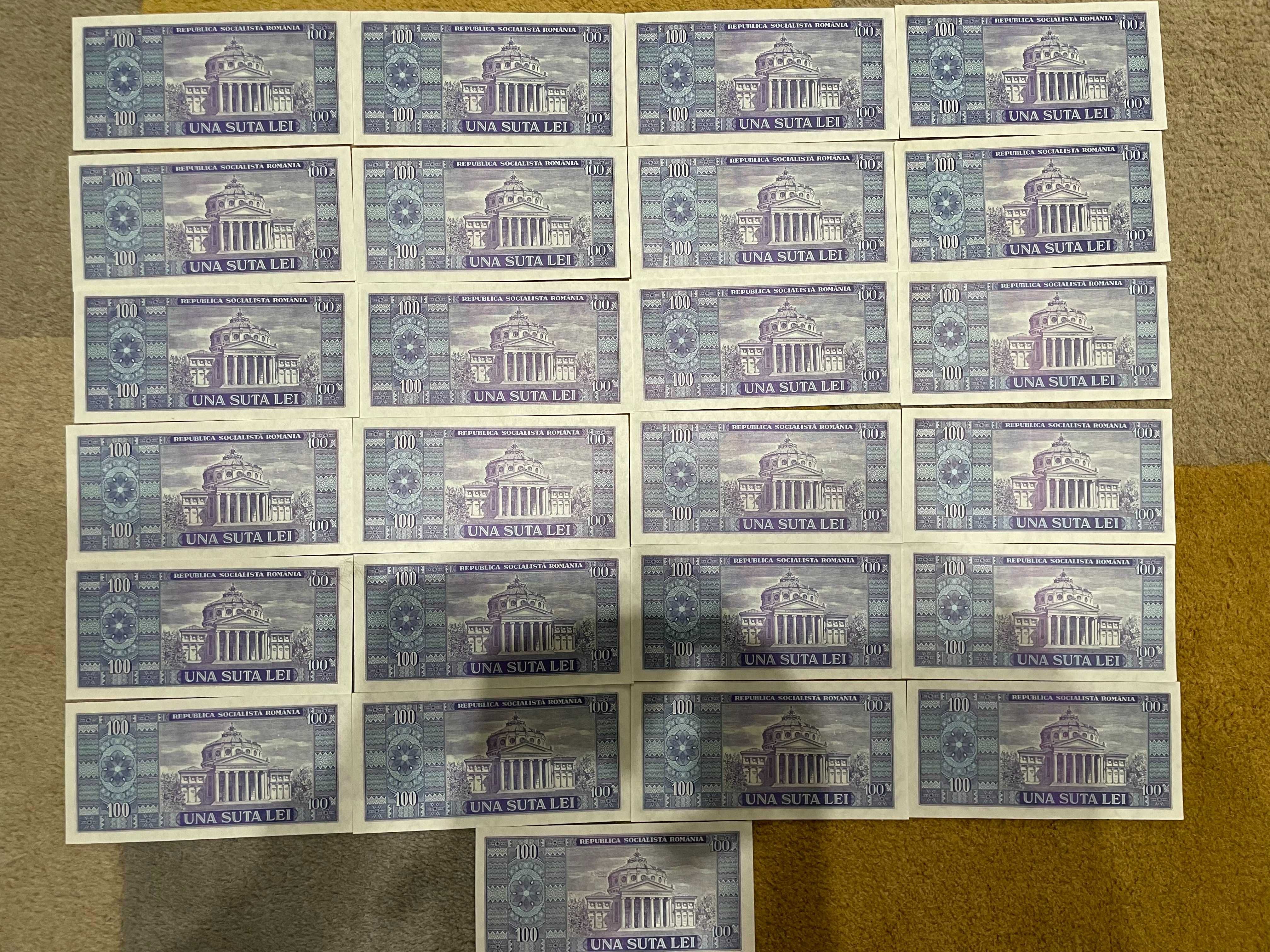 25 Bancnote - 100 Lei Nicolae Bălcescu 1966