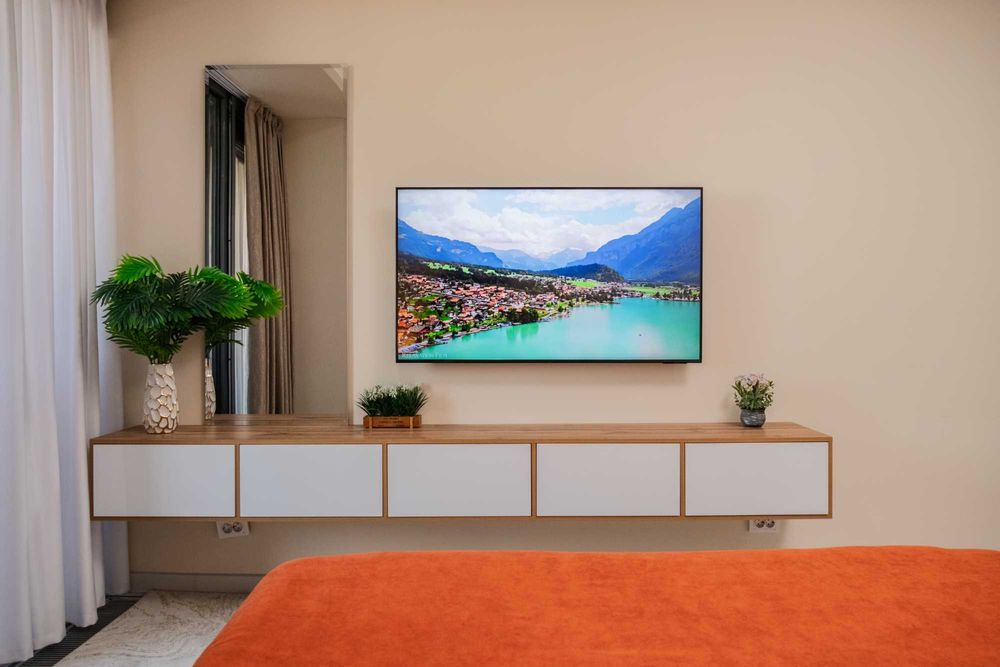 Современная студия с панорамой на Tashkent City