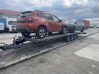 Trailer auto dublu, platforma auto 3500kg