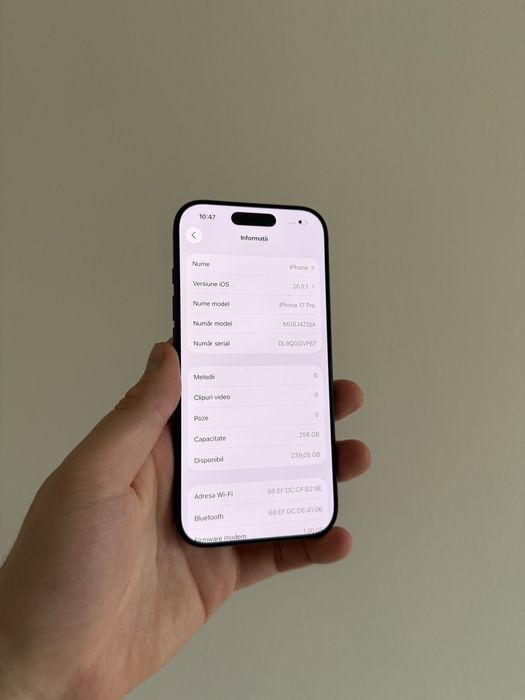 iPhone 17 Pro 256gb Nou/Garantie