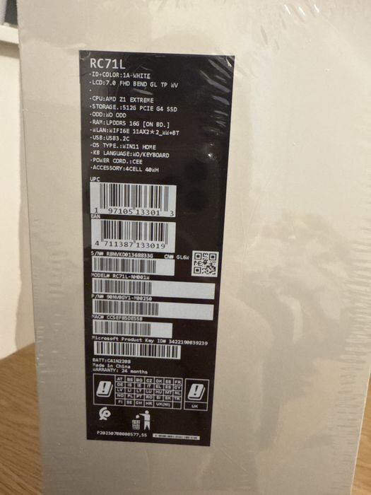 Consolă Asus portabilă Rog Ally RC71L 512 gb, sigilată