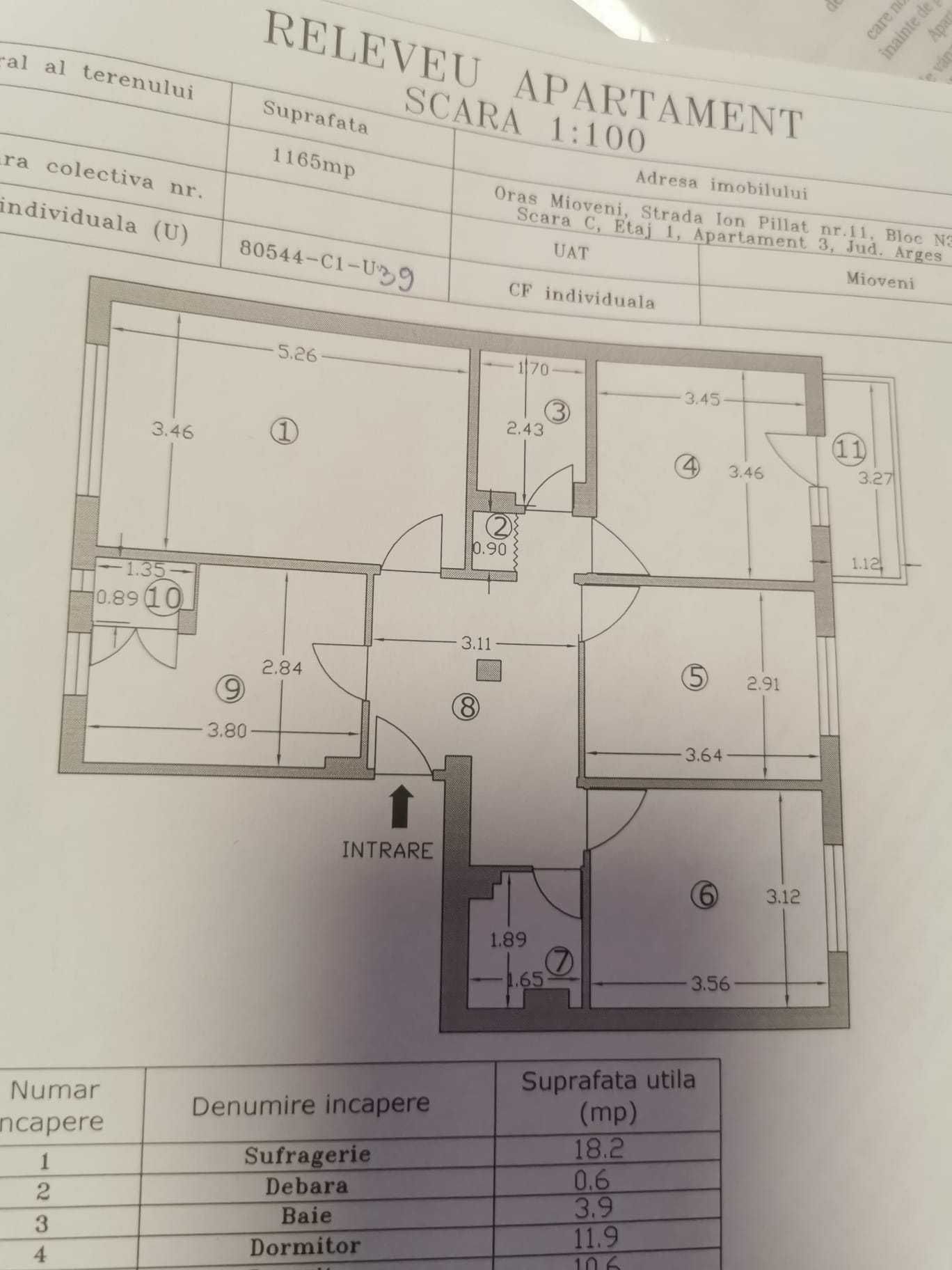 Apartament 4 camere, Mioveni