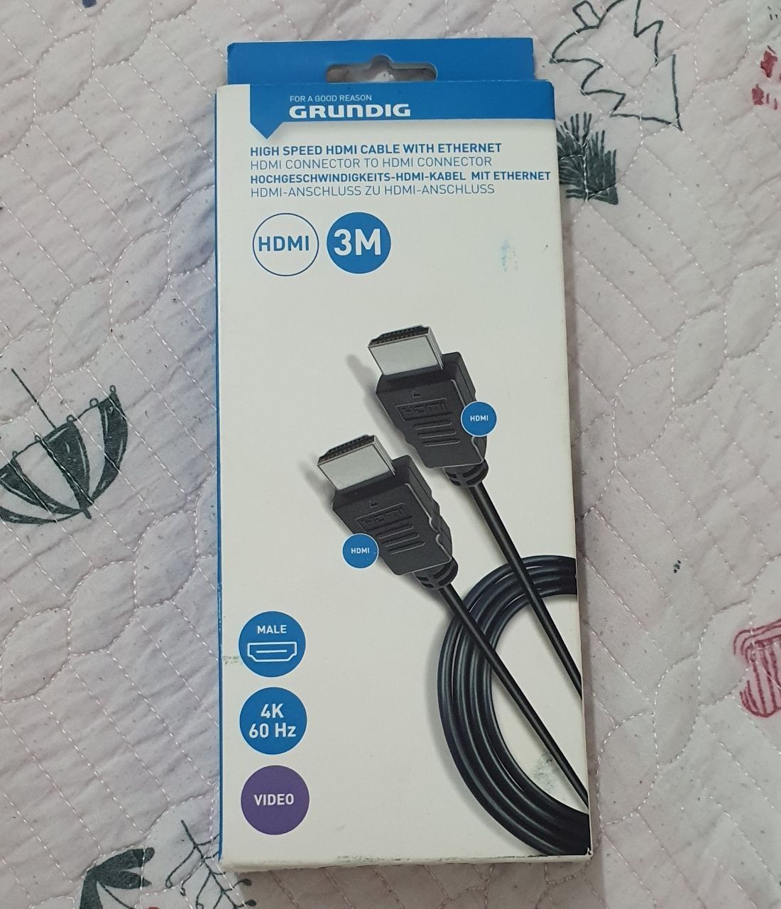 Cablu HDMI de înaltă viteză cu conector la internet