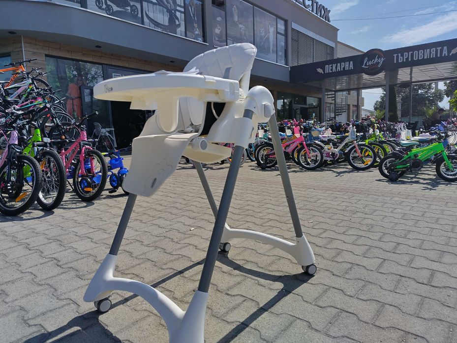 MONI Кожен стол за хранене RICO бял