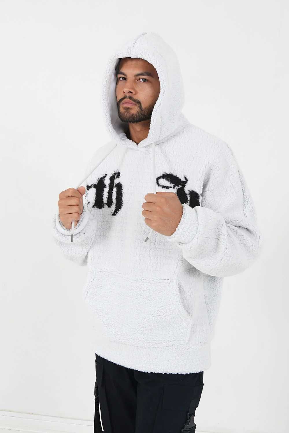 НОВО Sixth June Sherpa Оversized Hoodie мъжки суичър/худи/шерпа/теди