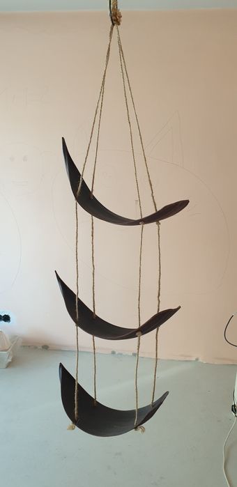 Suport etajera accesoriu decorațiune cocos Franța 1950