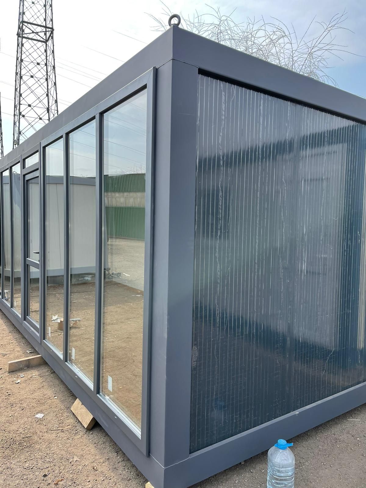 Container birou containere vitrina santier paza