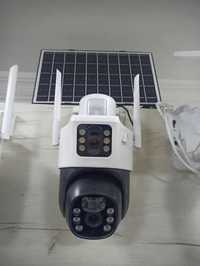 4Mp Камера на солнечной батареи, PTZ 4GSim Wi-FI Поворотный механизм