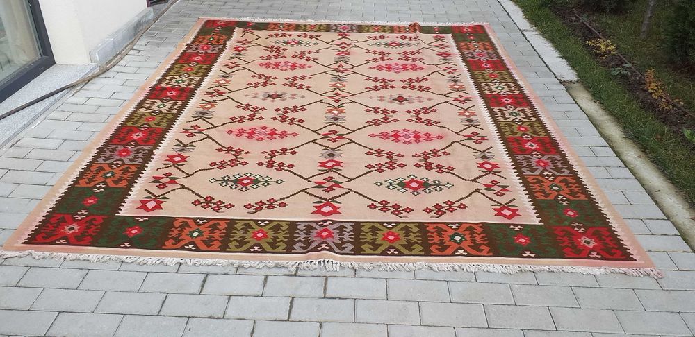 УНИКАТ , Чипровски Килим  "ЛОЗИЦАТА", Античен, 150-годишен, СКЪП.