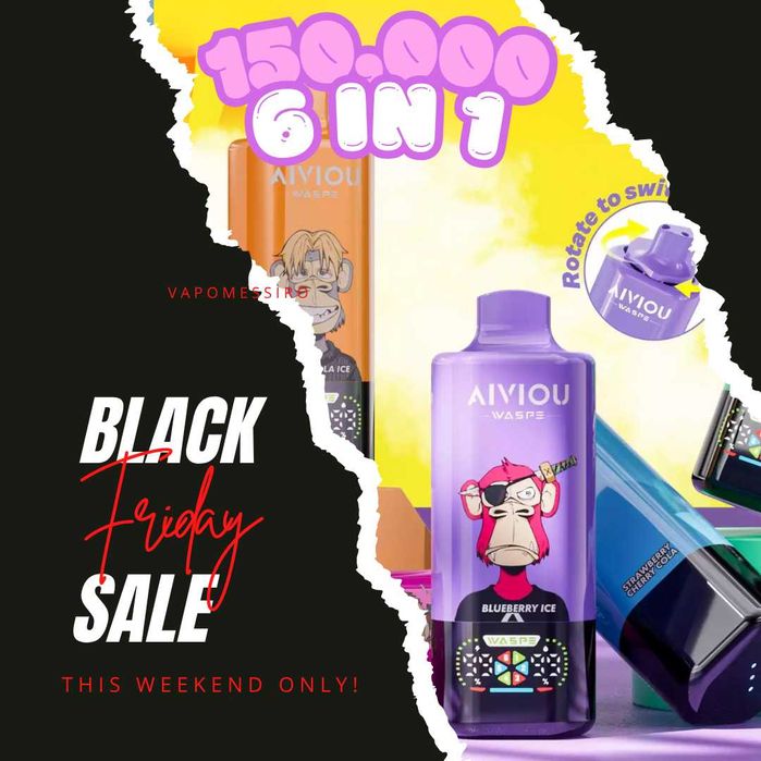 Vape Waspe 150.000 Pufuri Ecran led