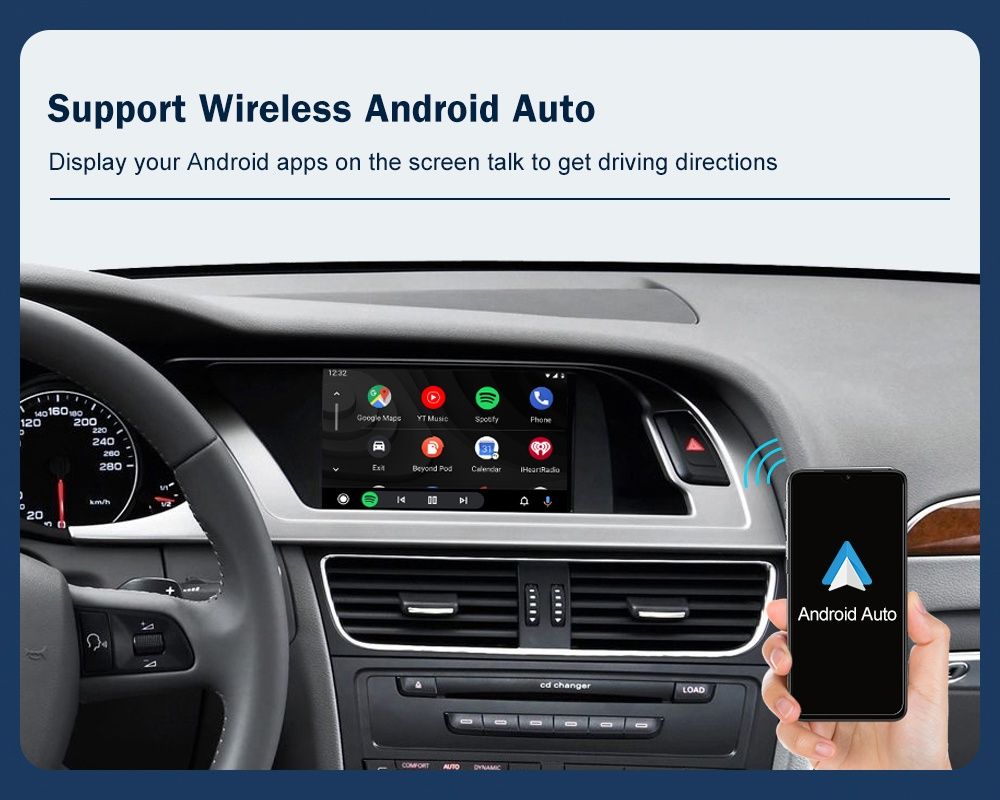 Road Top Wireless Apple CarPlay Android Auto - Audi A4 B8, B8.5, A5, Q