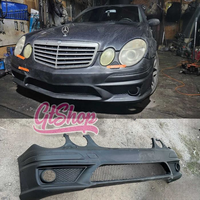 В продаже бампер Mercedes W211 AMG 6.3 рестайлинг Бампер, пороги, губа