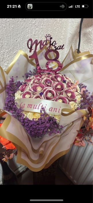 Buchet trandafiri din sapun