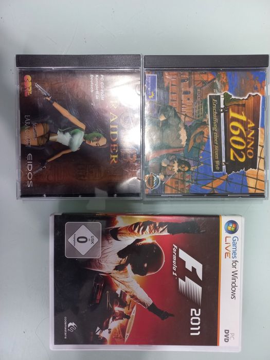 Tomb raider F12011 si Anno 1602 jocuri pc vintage originale