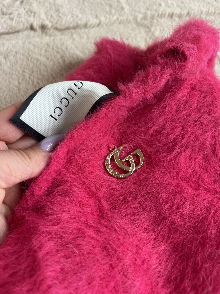 Пухена блузка къс ръкав Gucci