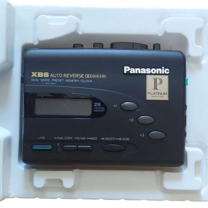 Walkman Panasonic Platinum RQ-V200 XBS Auto Reverse NOU!