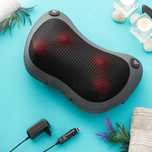 Perna de masaj Shiatsu cu incalzire infrarosu, adaptor priza si masina