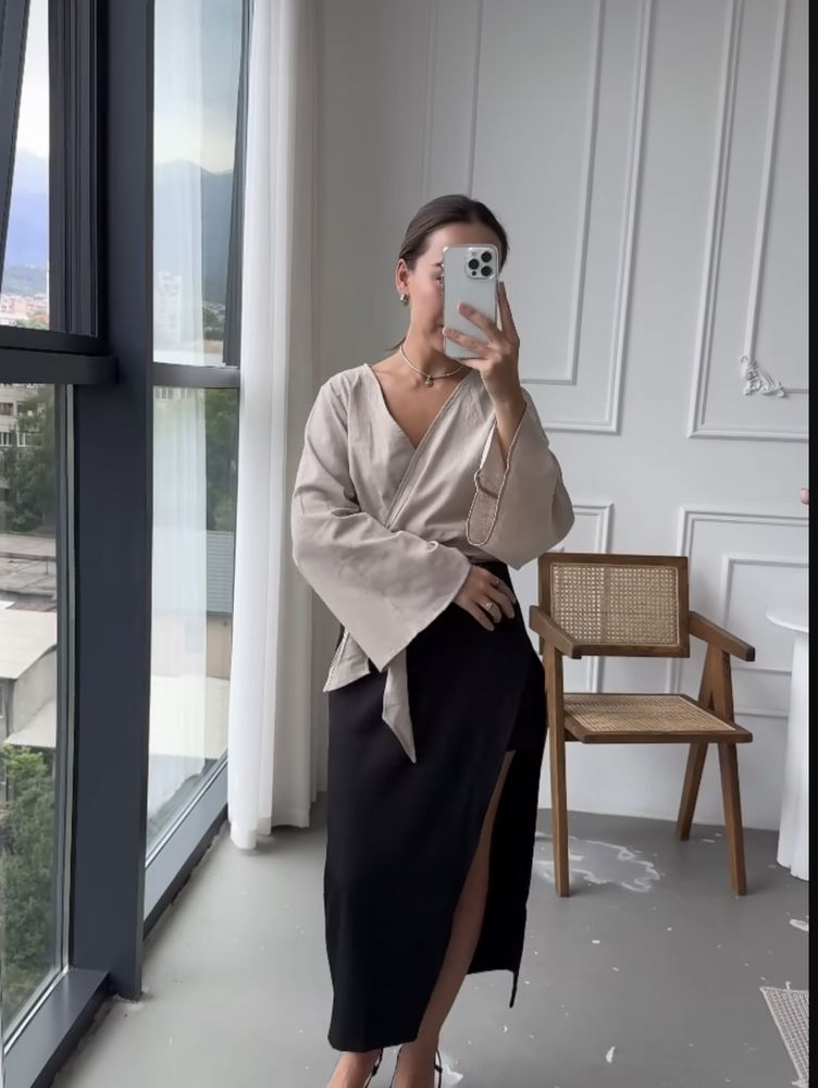 Юбка-шорты с вырезом Zara