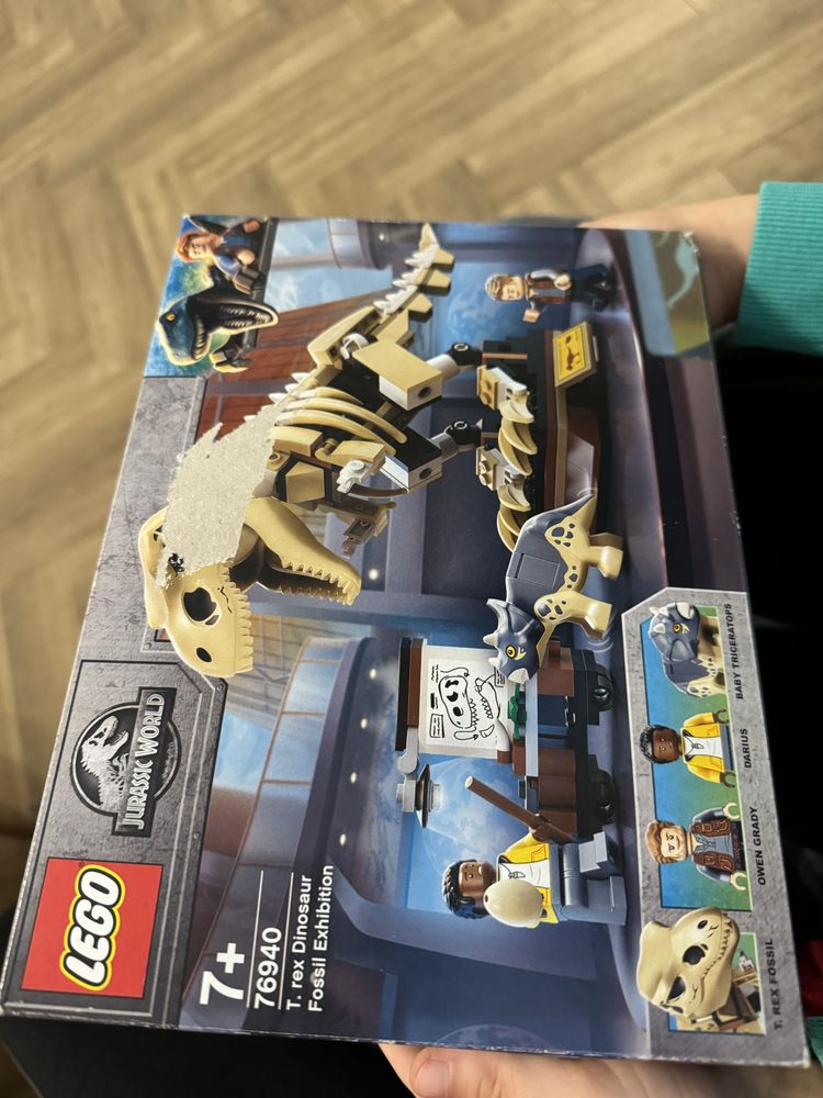 Lego T rex Dinosaur fossil exhibition
