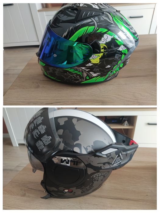 Casca moto flip-back integrala