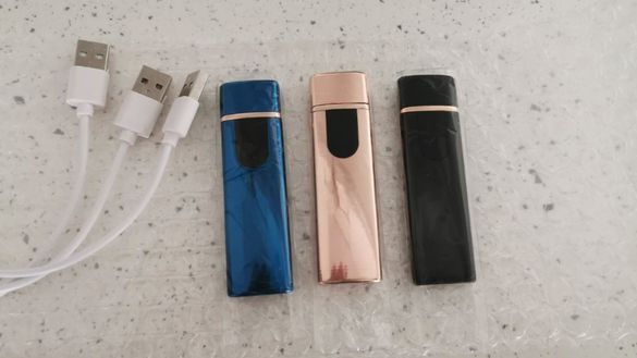 Луксозна USB запалка електронна акумулаторна с тъч скрийн, водоустойчи