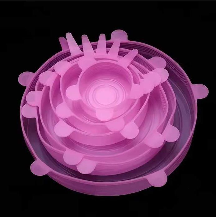 Комплект силиконови капаци за съдове за храна