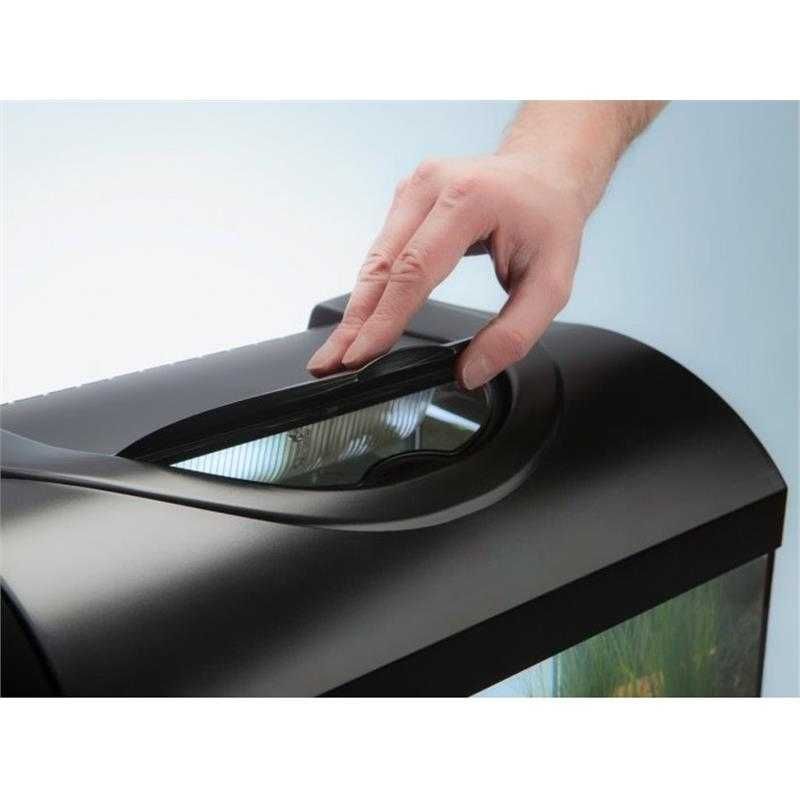 Acvariu din sticla cu iluminare Diversa  Negru 54l