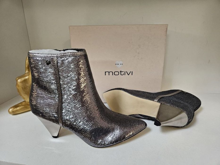 Botine dama cu paiete