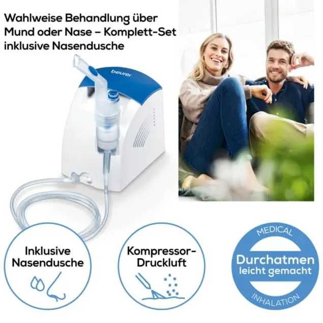 Инхалаторът Beurer IH 26 с компресорна технология за сгъстен въздух