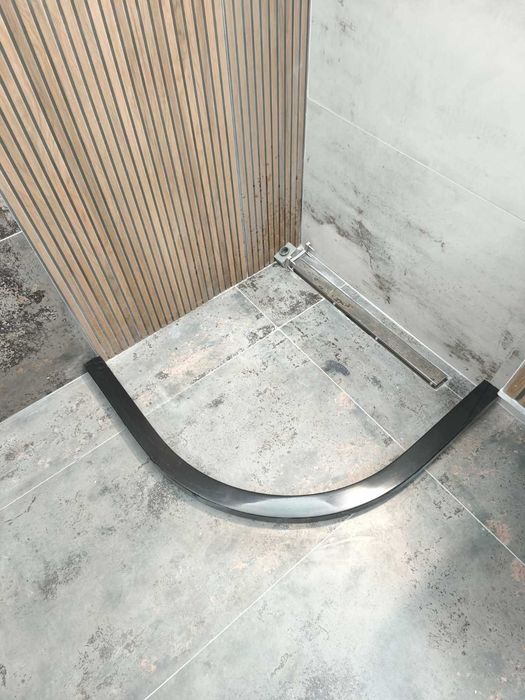 Душ Кабина - Черна 86см с поддушов профил