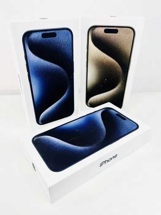 НОВ! Apple iPhone 15 Pro 256GB EU Black / Blue Titanium