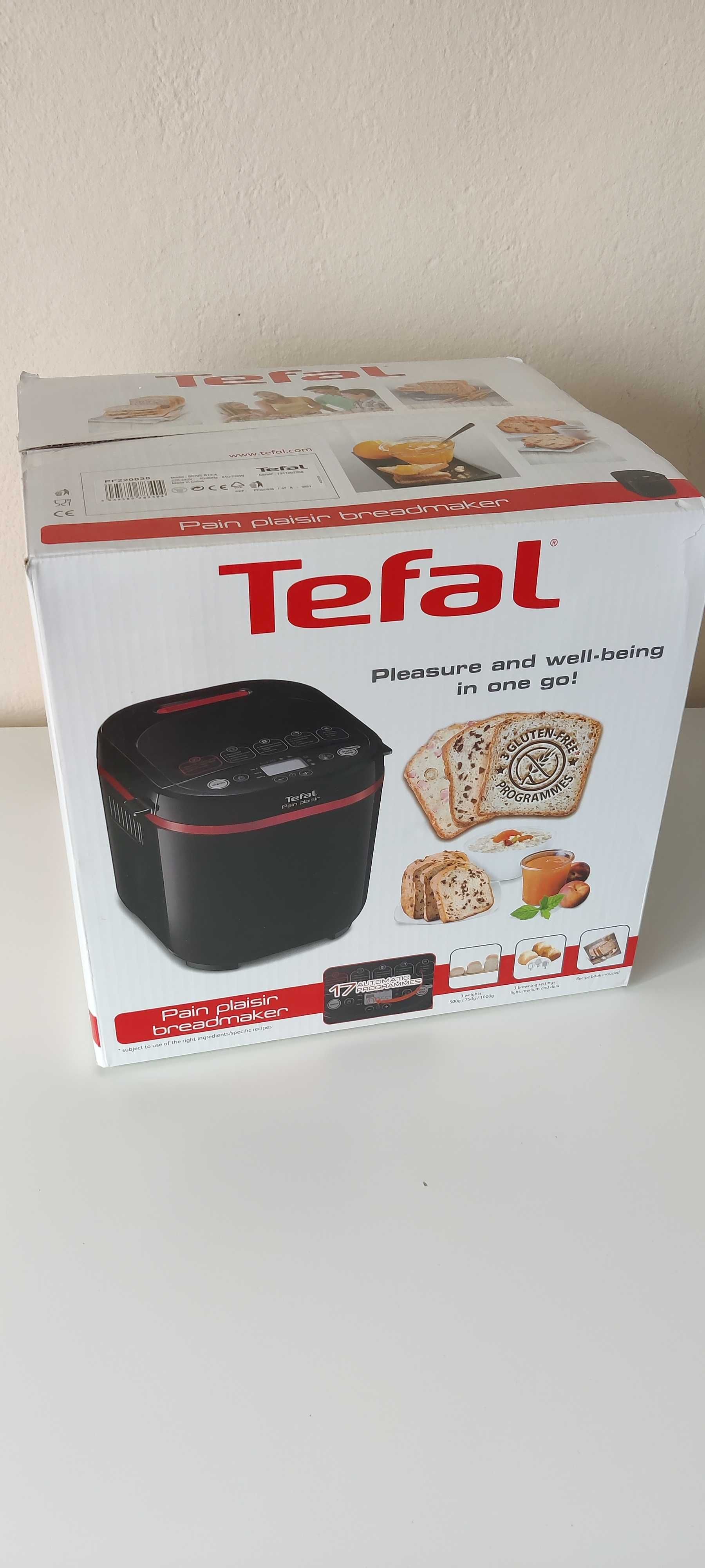 Хлебопекарна Tefal Pain Plaisir PF220838, Черен, 17 Програми
