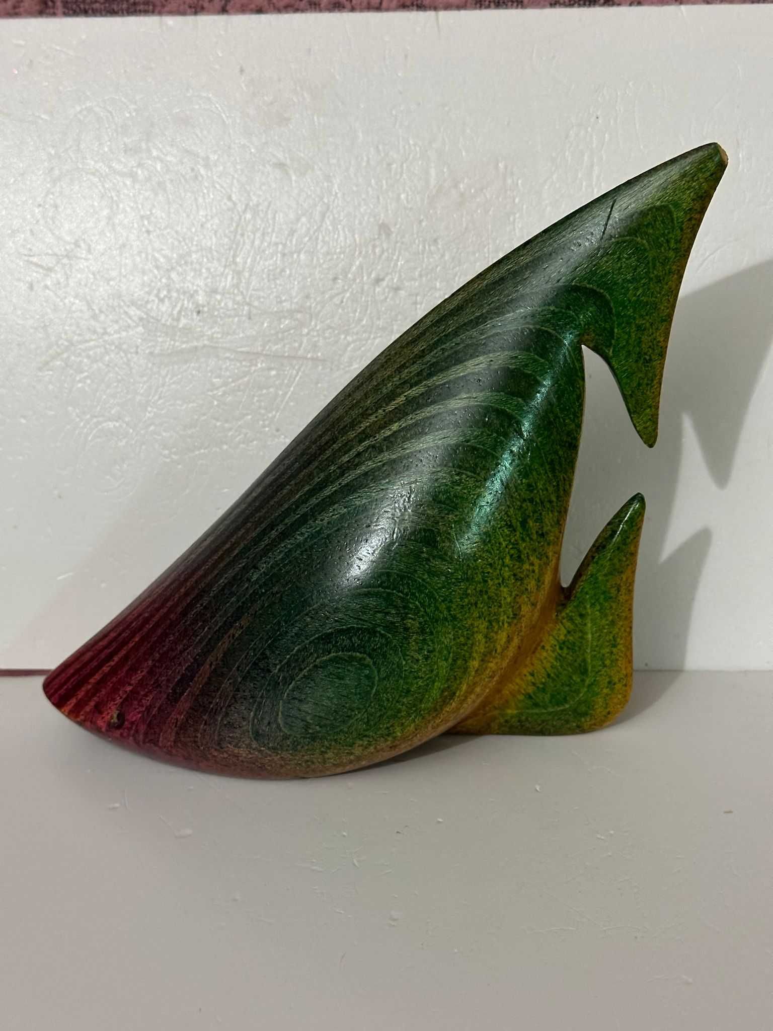 STATUETA DIN LEMN - Peste Tropical - Sculptat manual - G.NEAUD -Unicat