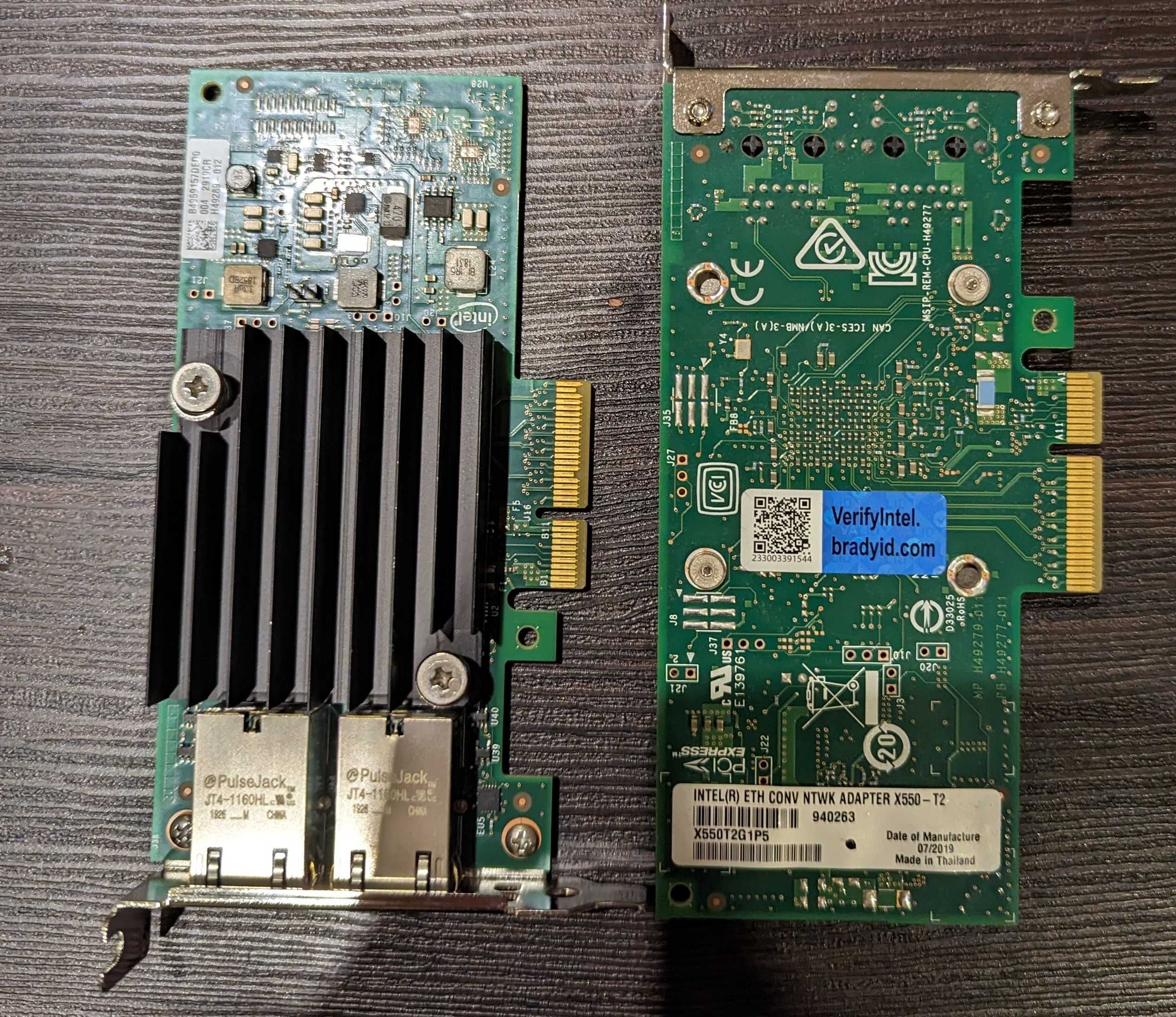 Сетевая карта Ethernet Converged Network Adapter X550-T2