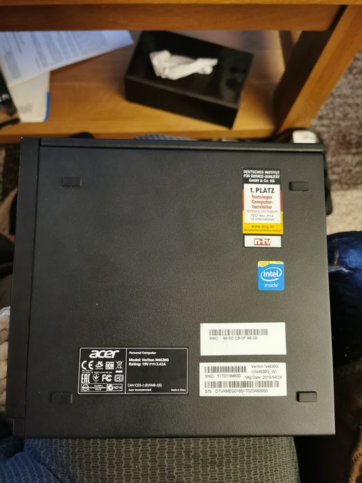 Mini PC Acer Veriton N4630G, LGA1150, i5-4590s, 8GB DDR3, fara SSD