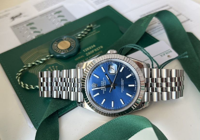 Rolex Datejust 41 MM 126334 Blue Dial Jubilee